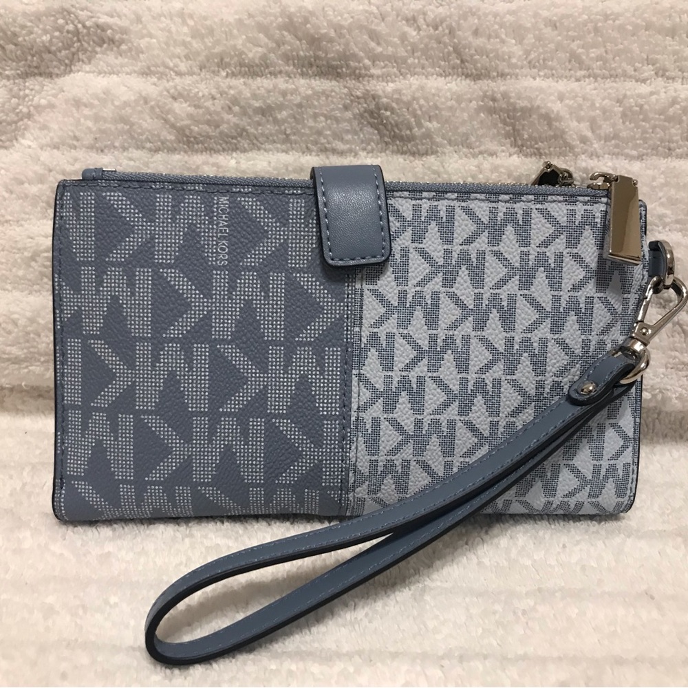 NWT Michael Kors NEW BUNDLE Large Leather Top-Zip Satchel & Matching Billfold - Picture 12 of 15